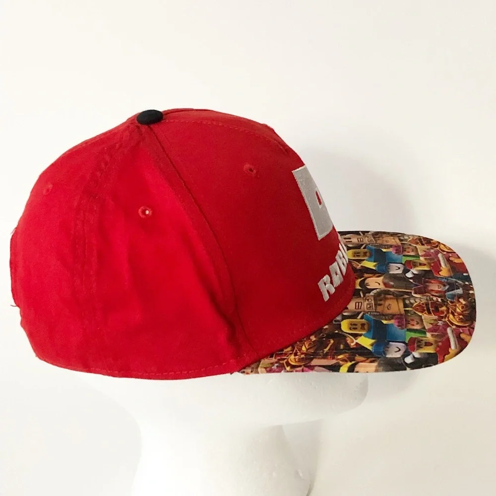 Roblox Snap Back Hat Cap Youth Size OSFM Printed All Over Graphics Bill Clean!